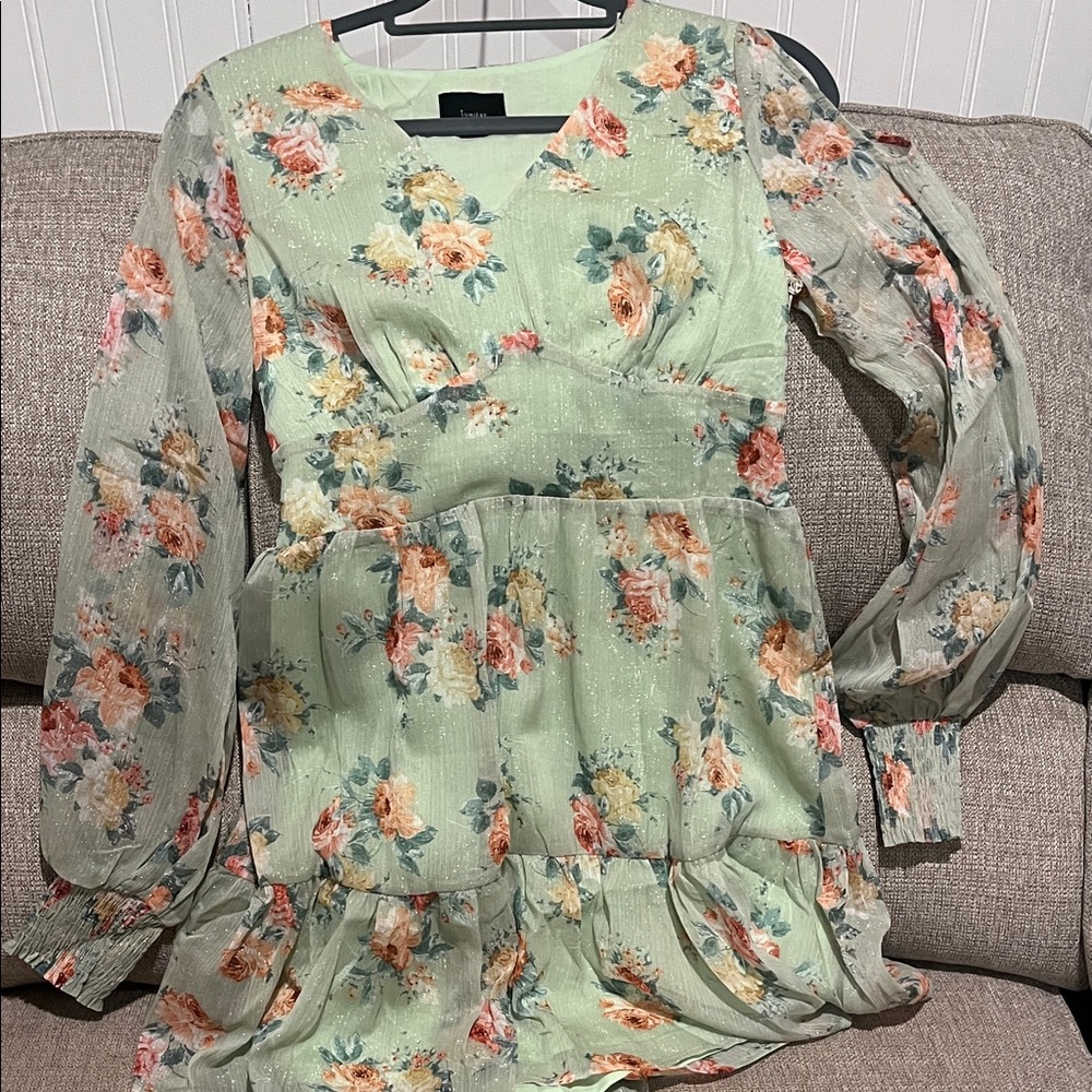 Lumiere Floral Green Dress